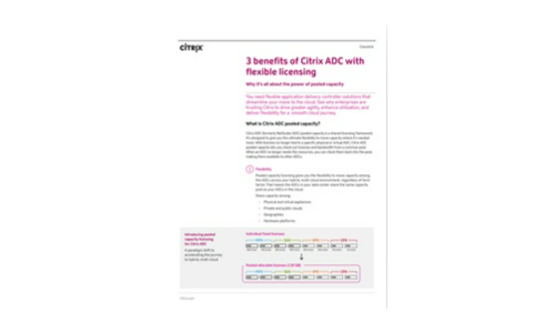 3 Korzyści z Citrix ADC z elastycznym licencjonowaniem