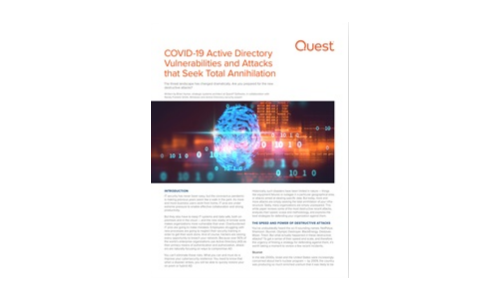 COVID-19 Active Directory luki i ataki, które dążą do całkowitej anihilacji