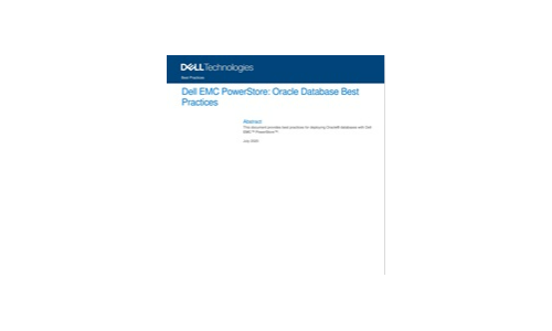 Dell EMC Powerstore: Oracle Batabase Best Practices