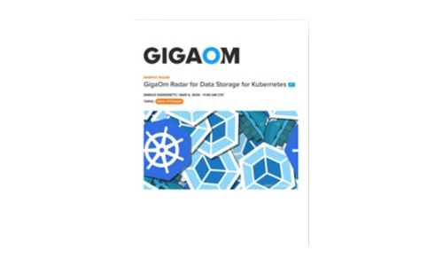 Radar gigaom do przechowywania danych dla kubernetes