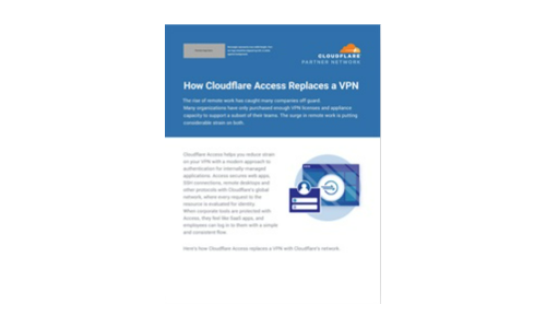 Jak CloudFlare Access zastępuje VPN