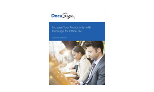 Zwiększ swoją wydajność dzięki DocuSign dla Office 365