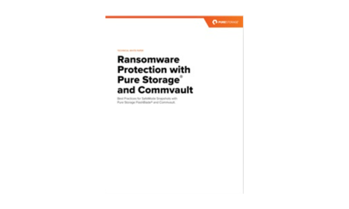 Ochrona ransomware z Pure Storage® i CommVault