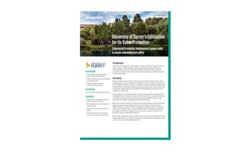 Edycjacja University of Surrey dla jego cybernetycznej ochrony